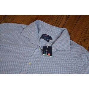 NWT Vineyard Vines Performance Slim Fit Cooper Shirt Checkered Pink Mens Size XL
